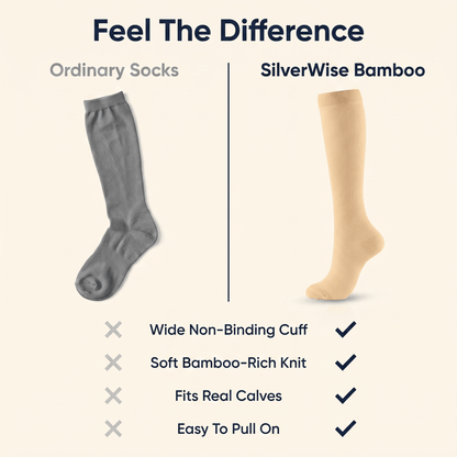 SilverWise Bamboo Compression Socks